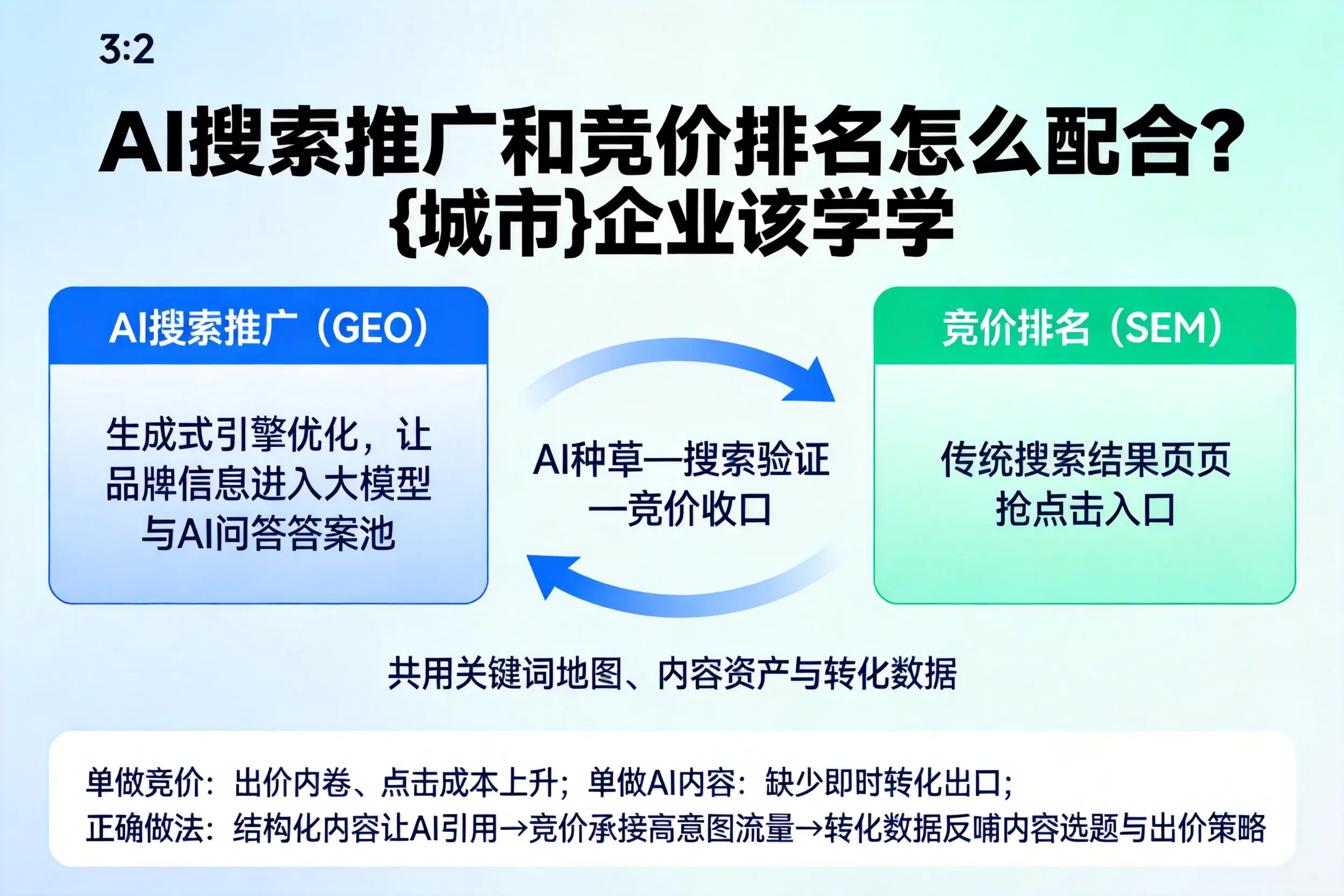 AI搜索推广和竞价排名怎么配合？本溪企业该学学