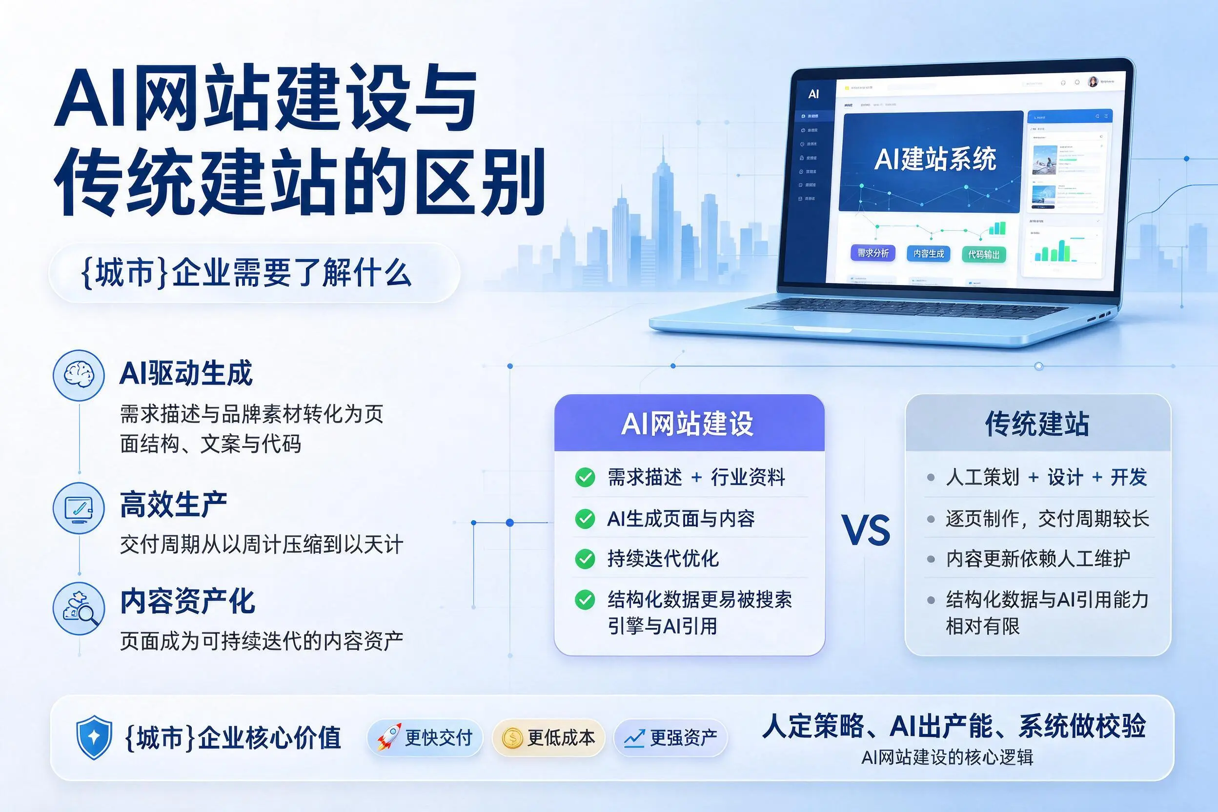 AI网站建设与传统建站的区别，本溪企业需要了解什么
