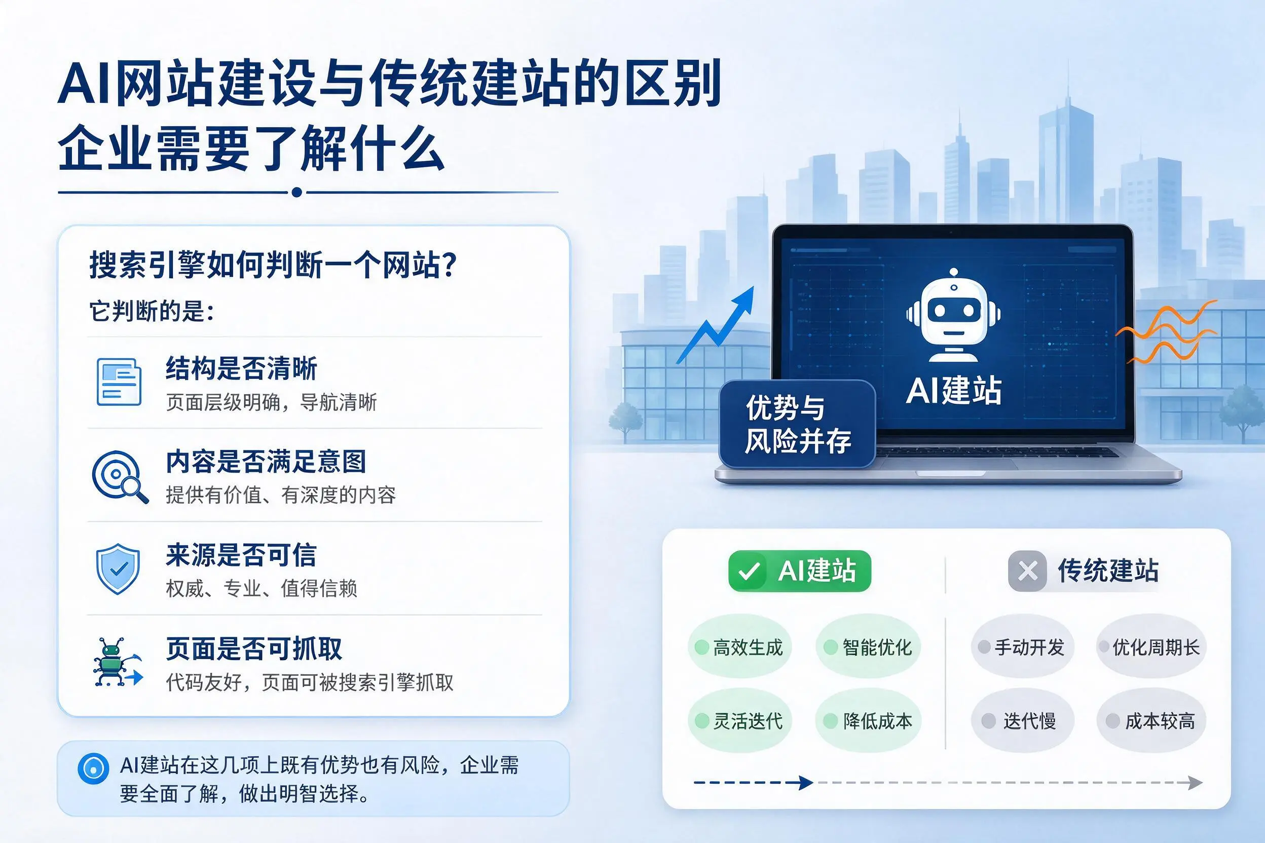 AI网站建设与传统建站的区别，本溪企业需要了解什么
