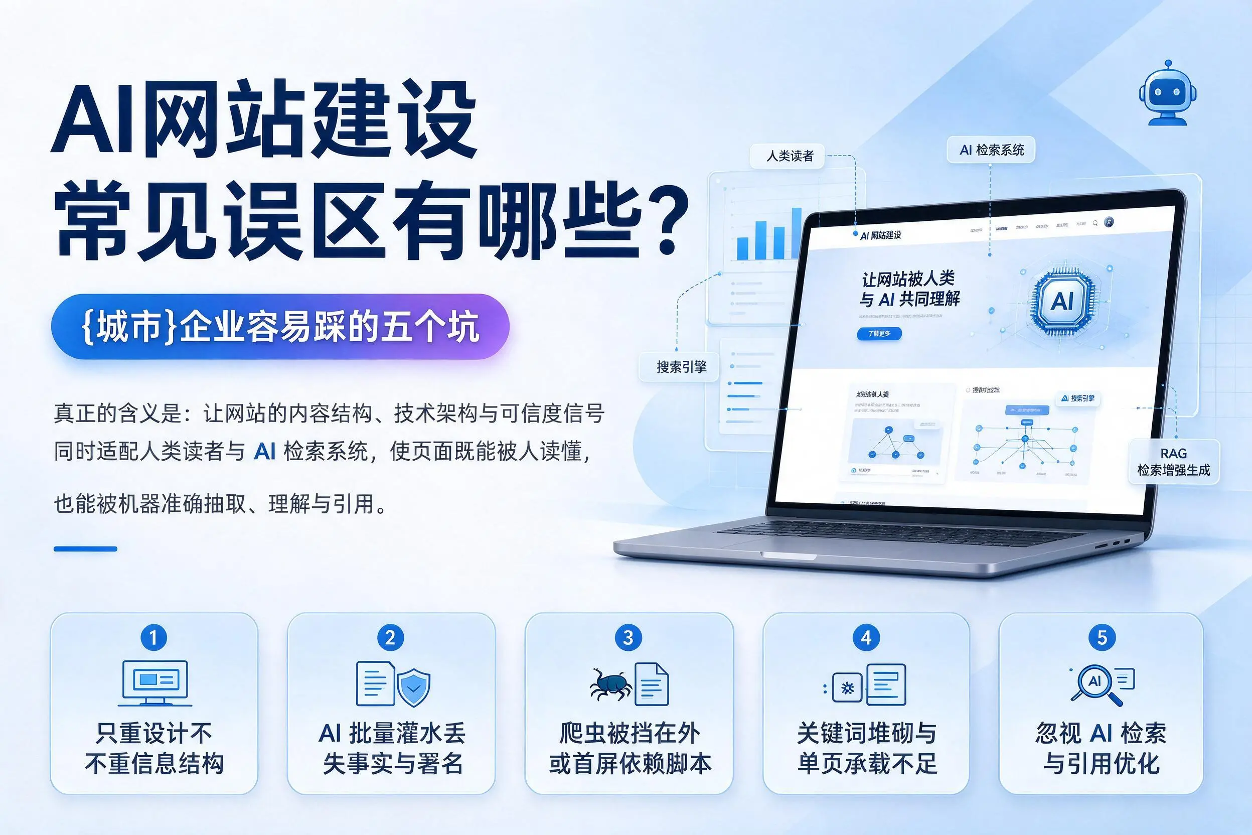 AI网站建设常见误区有哪些?本溪企业容易踩的五个坑