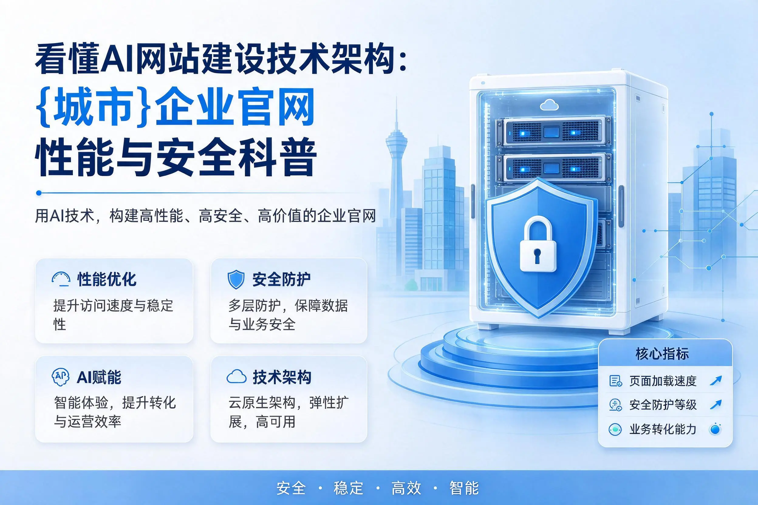 看懂AI网站建设技术架构：本溪企业官网性能与安全科普