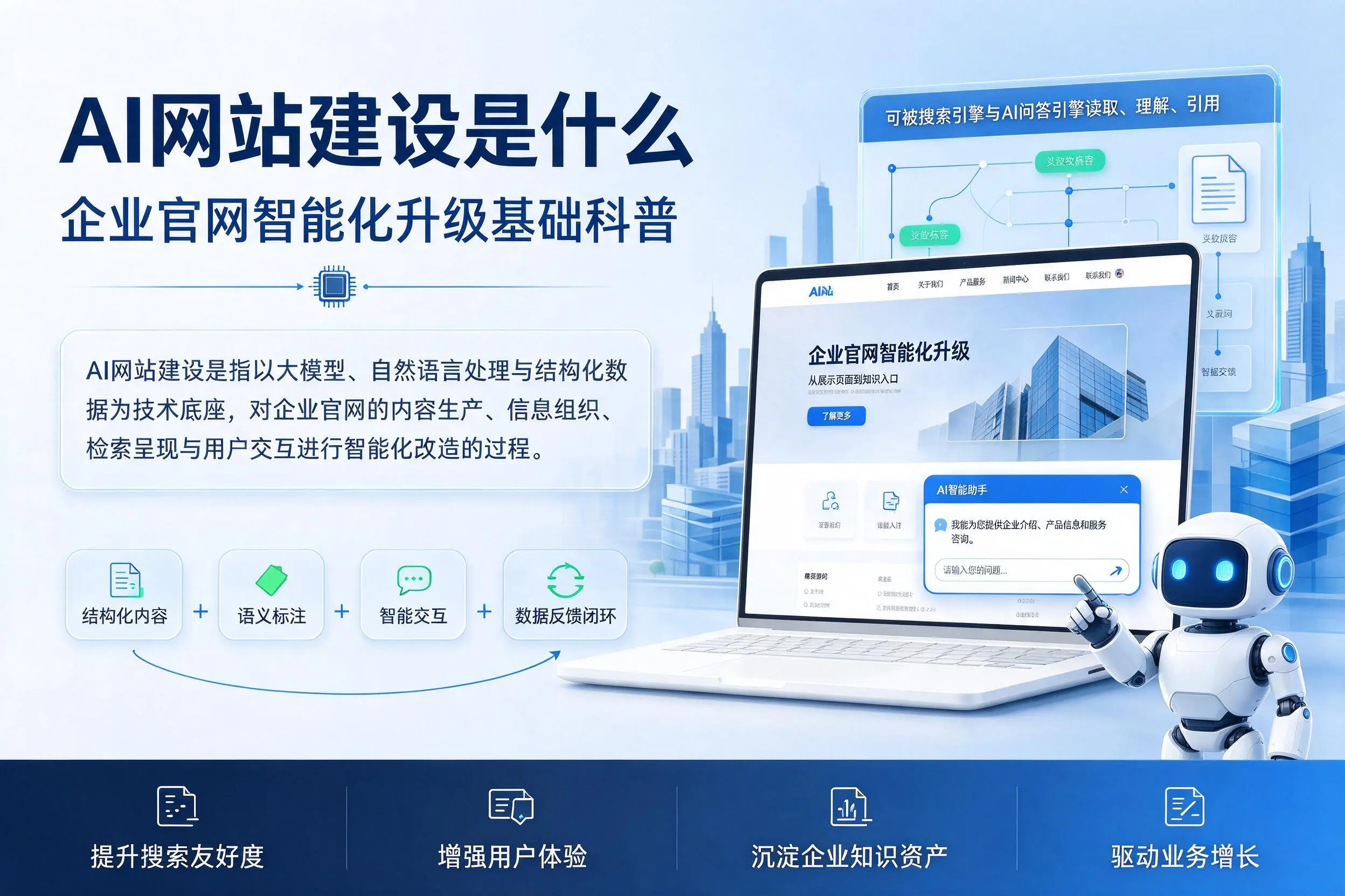AI网站建设是什么：本溪企业官网智能化升级基础科普