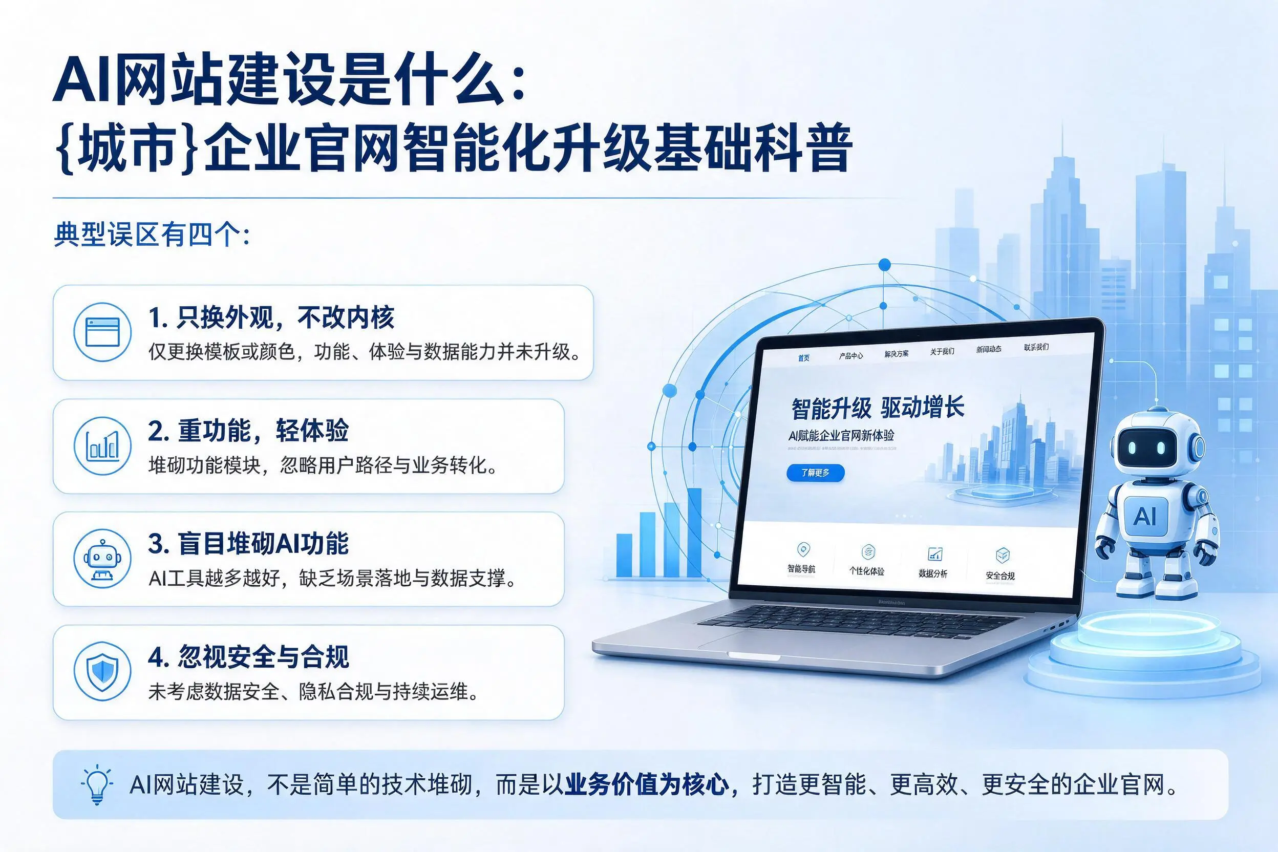 AI网站建设是什么：本溪企业官网智能化升级基础科普