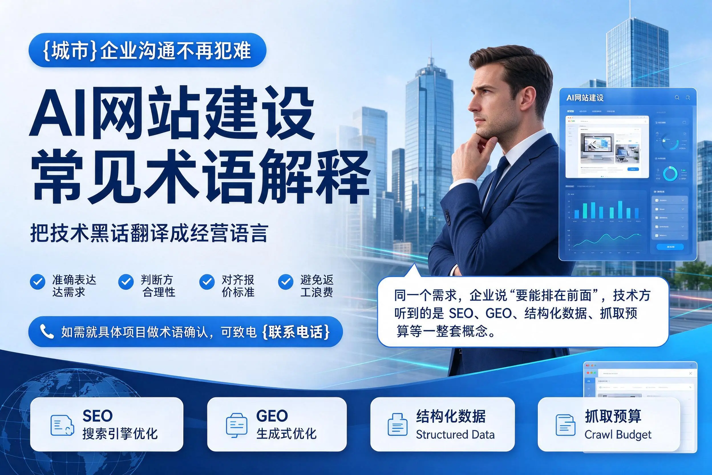 AI网站建设常见术语解释,本溪企业沟通不再犯难