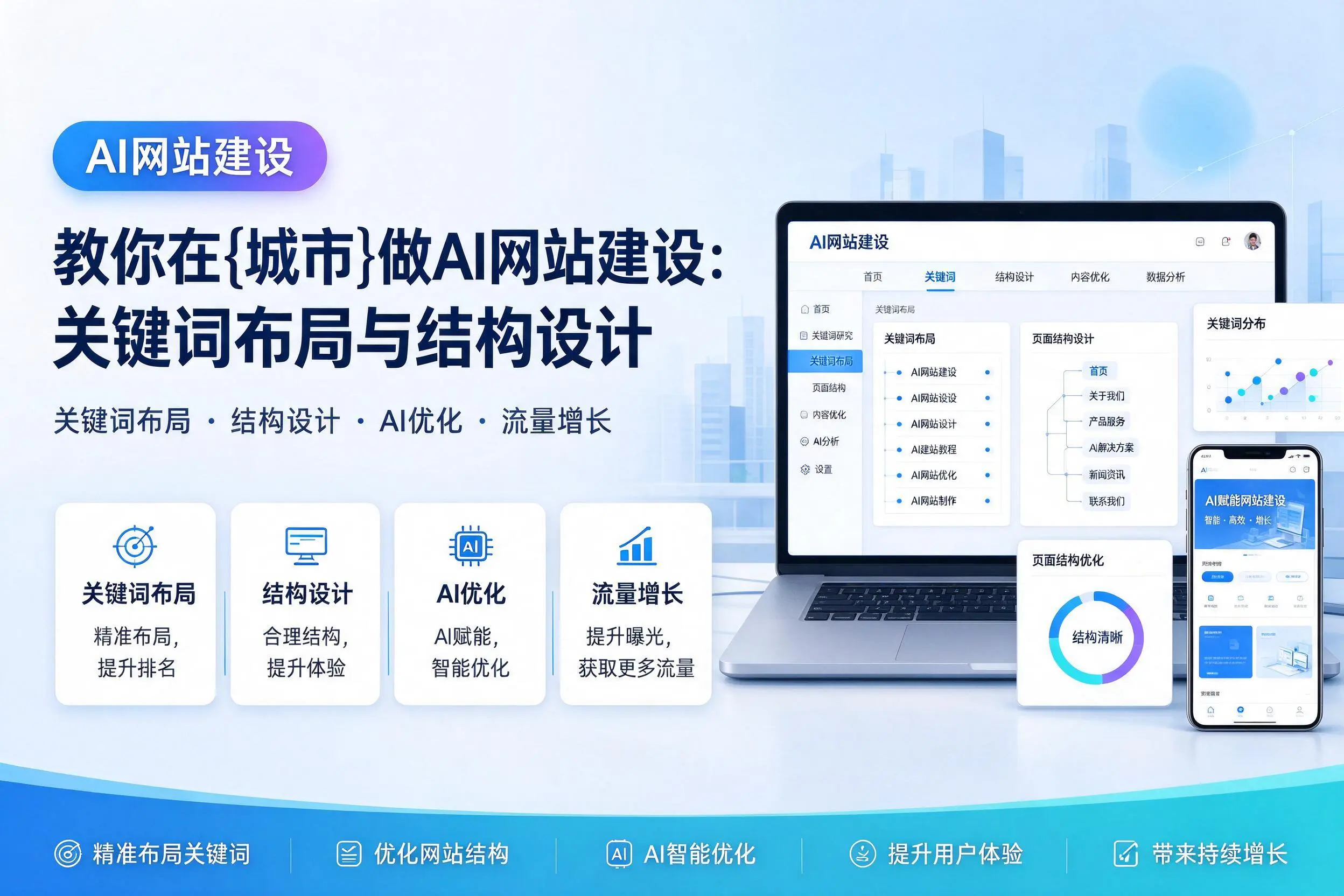 教你在本溪做AI网站建设：关键词布局与结构设计